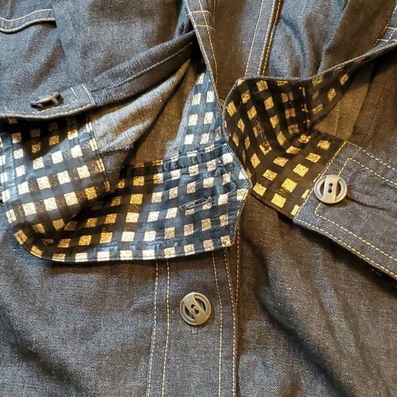 Tom and Linda Platt studio denim jacket top - Picture 10 of 12